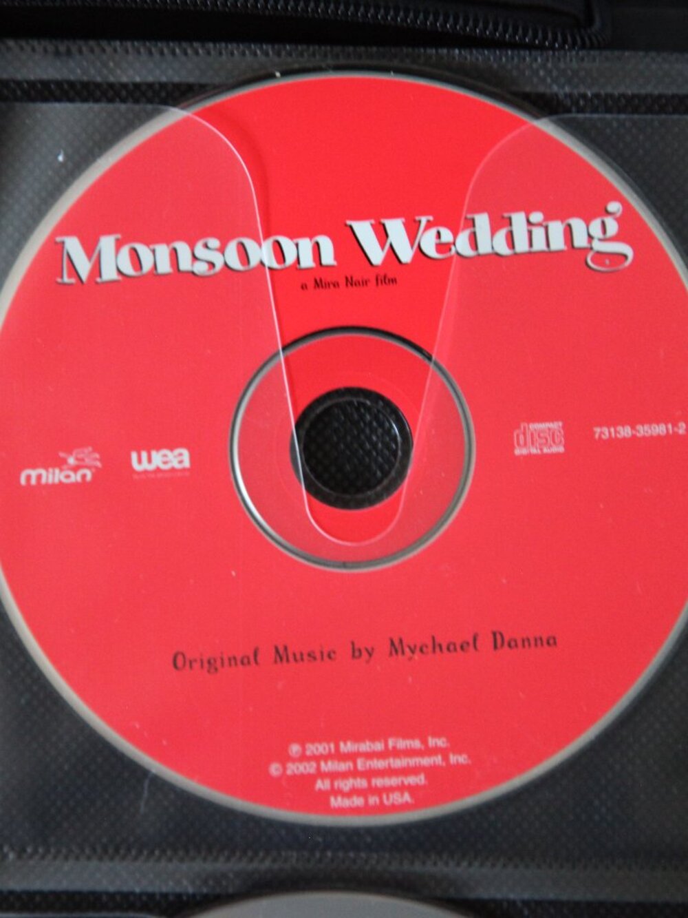 Monsoon Wedding OST Music CD